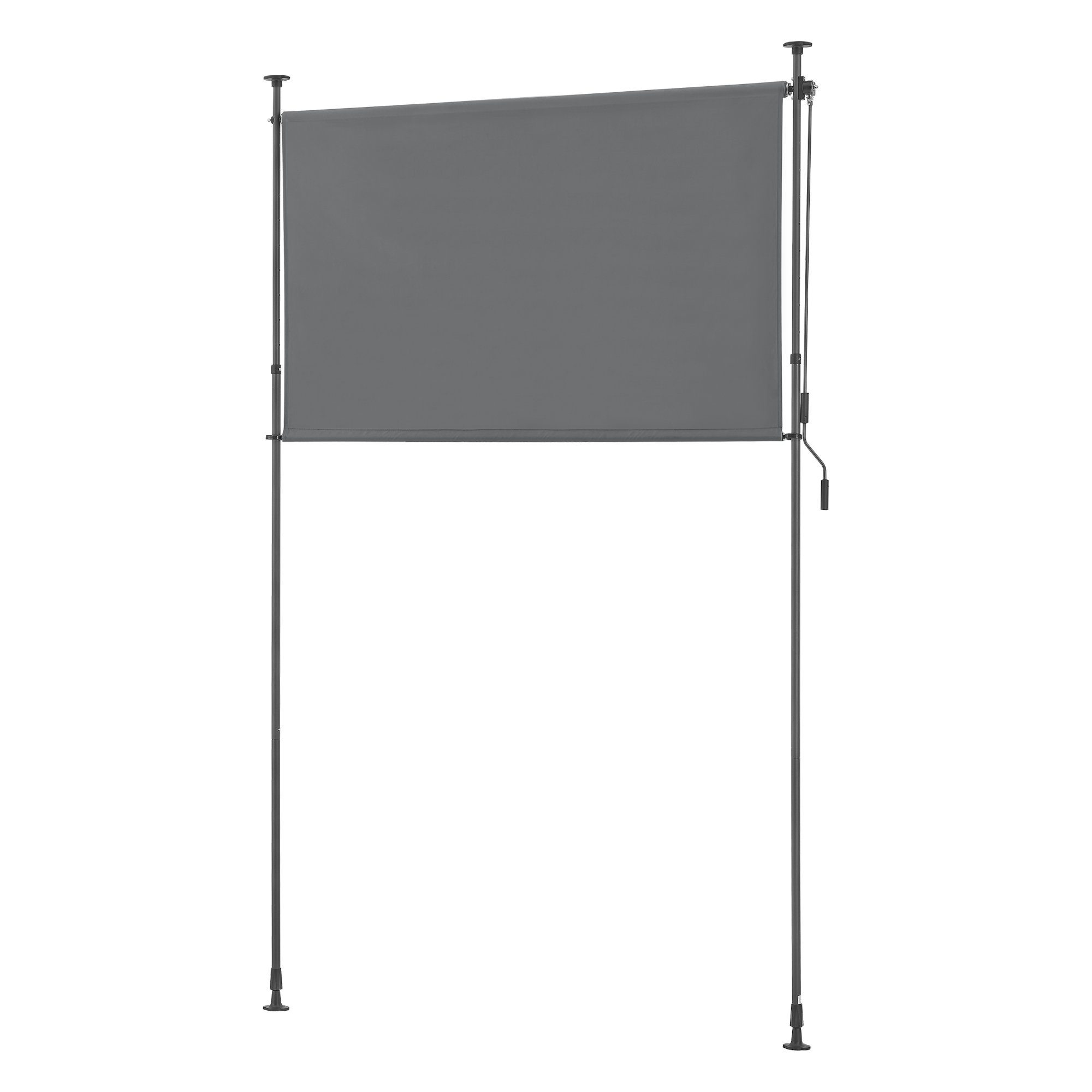 pro.tec Senkrechtmarkise »Cimarra« Outdoor-Sichtschutz Dunkelgrau 200 x 270 cm