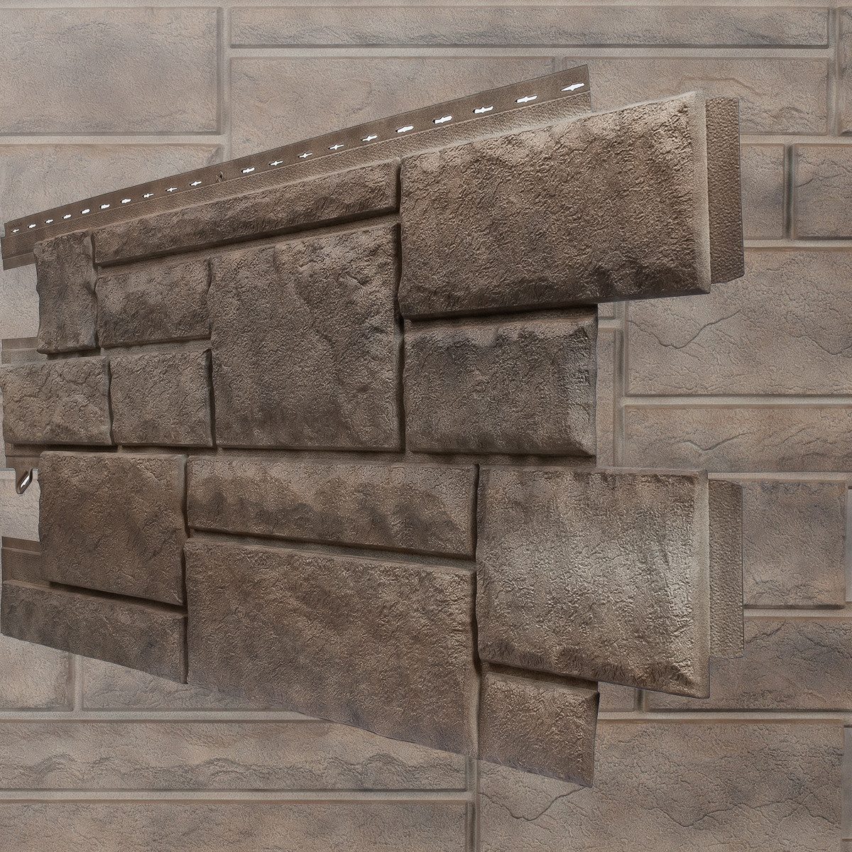 NOVIK Verkleidungspaneel NovikStone PHC Platte 122x47cm 9 St. 4,65qm Bruchstein beige, BxL: 47,00x121,92 cm, 0,52 qm, (Karton mit 9 Platten, 4,27 qm) Wandverkleidung mit 3-D-Effekt, problemlose Montage, Natursteinoptik