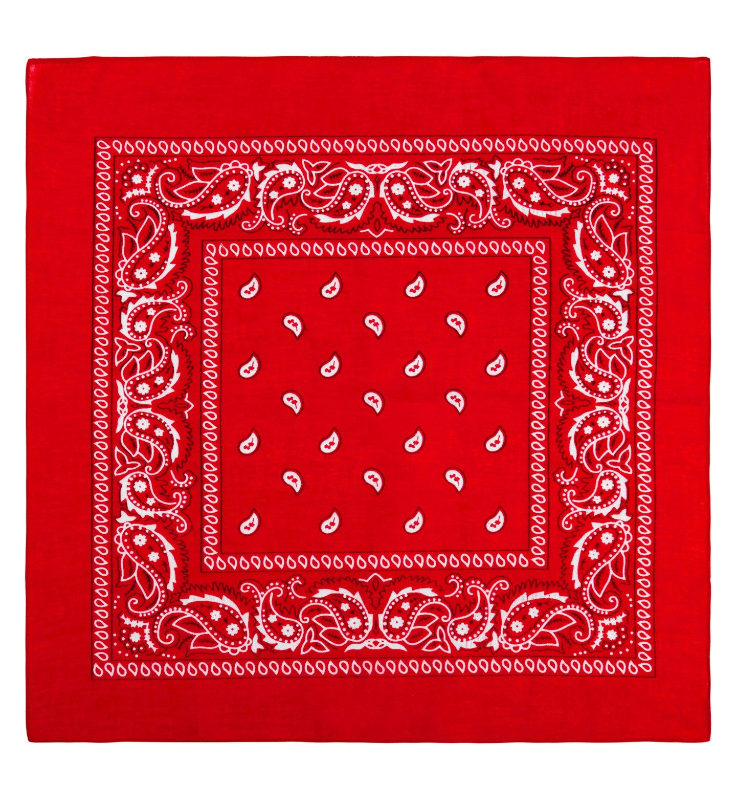 Widmann S.r.l. Kostüm-Perücke Bandana Halstuch Cowboy Kostüm - 55x55cm, Rot günstig online kaufen
