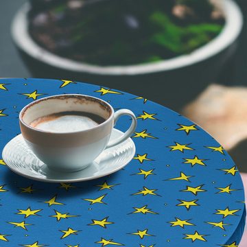 Abakuhaus Tischdecke Rundum-elastische Stofftischdecke, Sterne Kühler Ton-Himmel-Nacht Cartoon