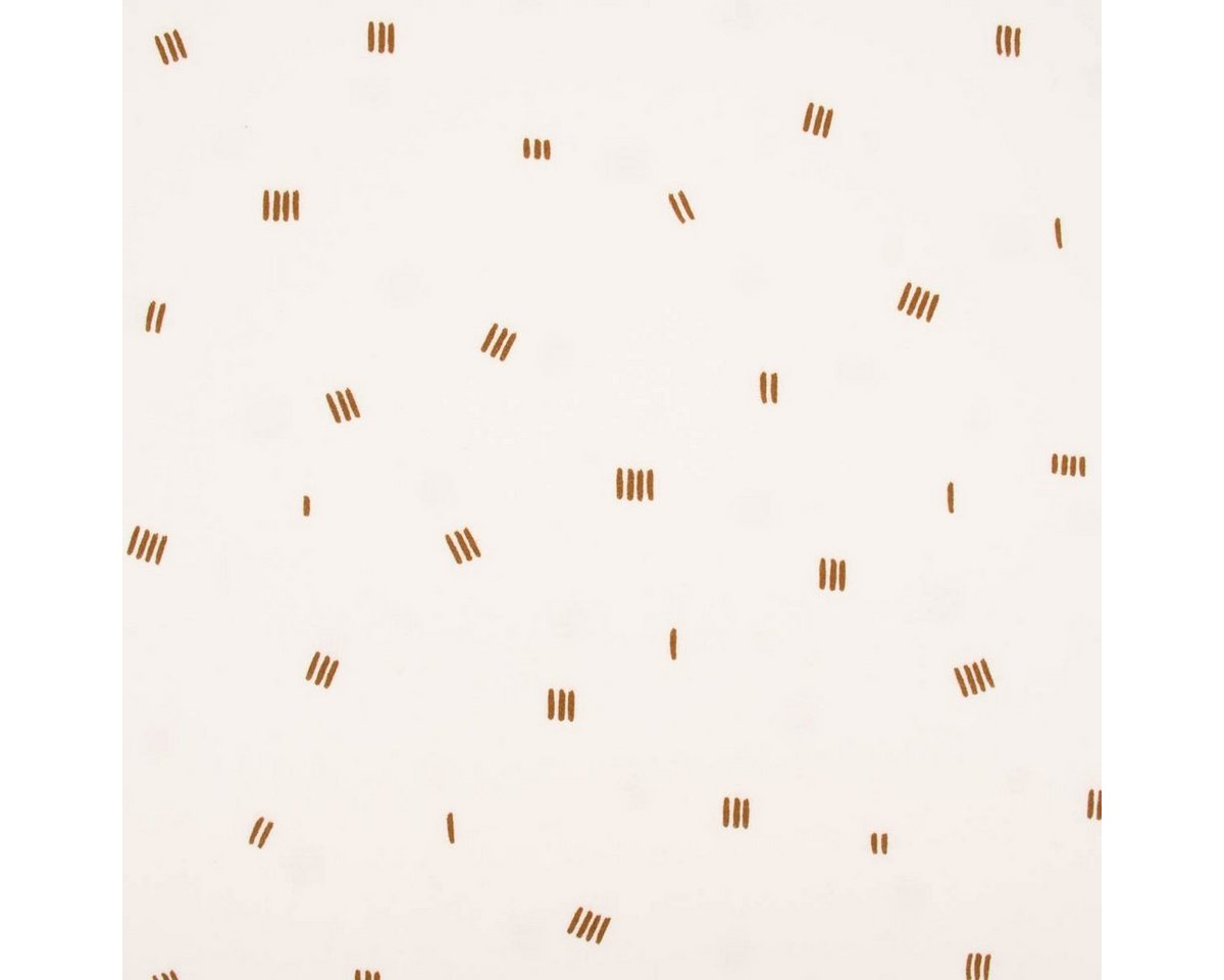 Thumbnail - SCHÖNER LEBEN. Stoff Sweatstoff Soft Sweat dünn STRIPES Striche Streifen ecru braun 1,5m, allergikergeeignet