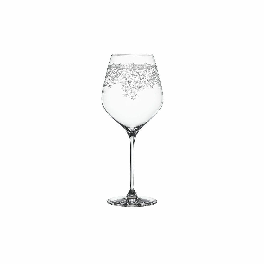 Burgundergläser SPIEGELAU attraktiver 2er In 840 Geschenkverpackung ml Rotweinglas Set, Glas, Arabesque