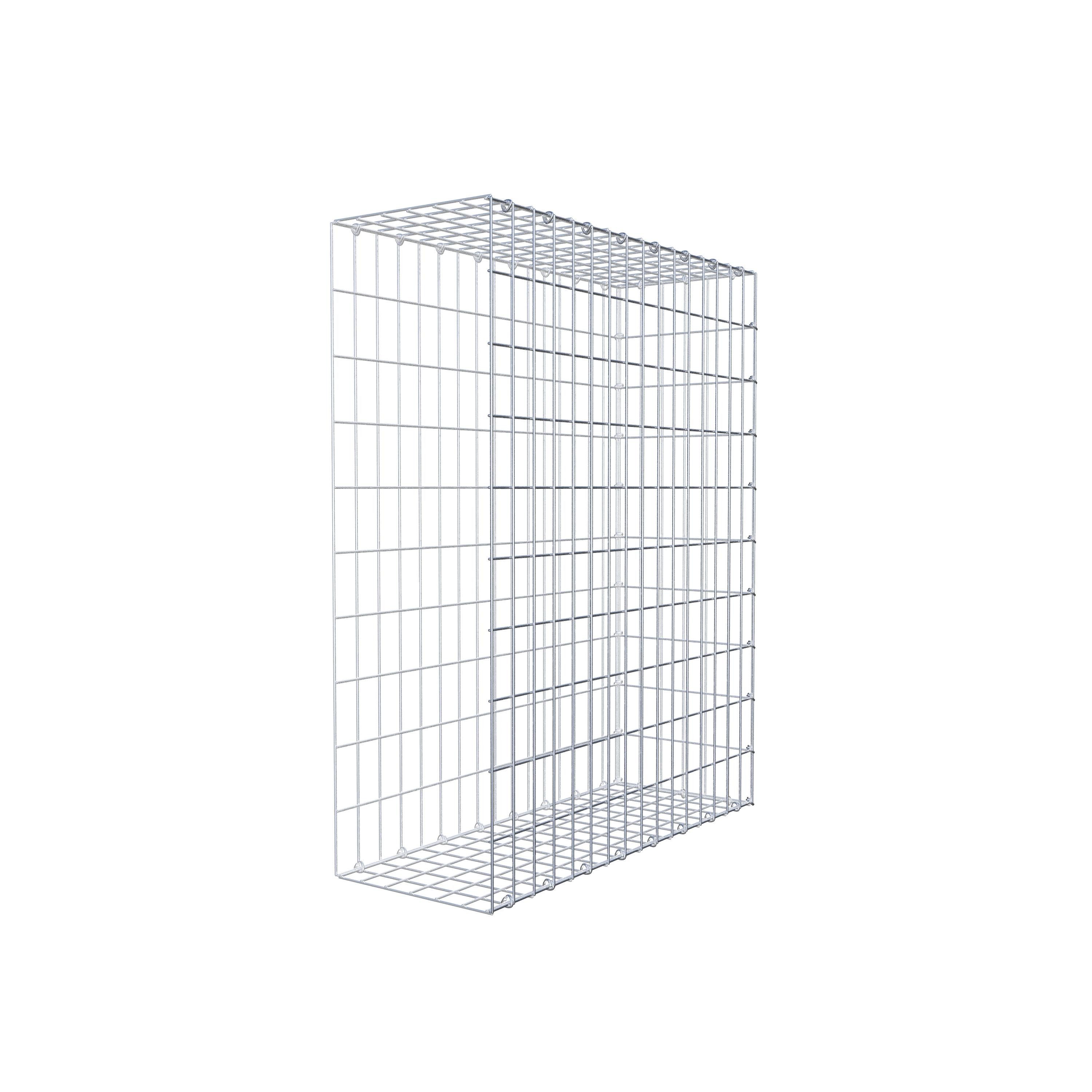 Thumbnail - Gabiona Gabionenzaun Anbaugabione Typ 2 100 cm x 80 cm x 30 cm, Maschenweite 5 cm x 10 cm, (Anbaugabione Typ 2 100 cm x ...