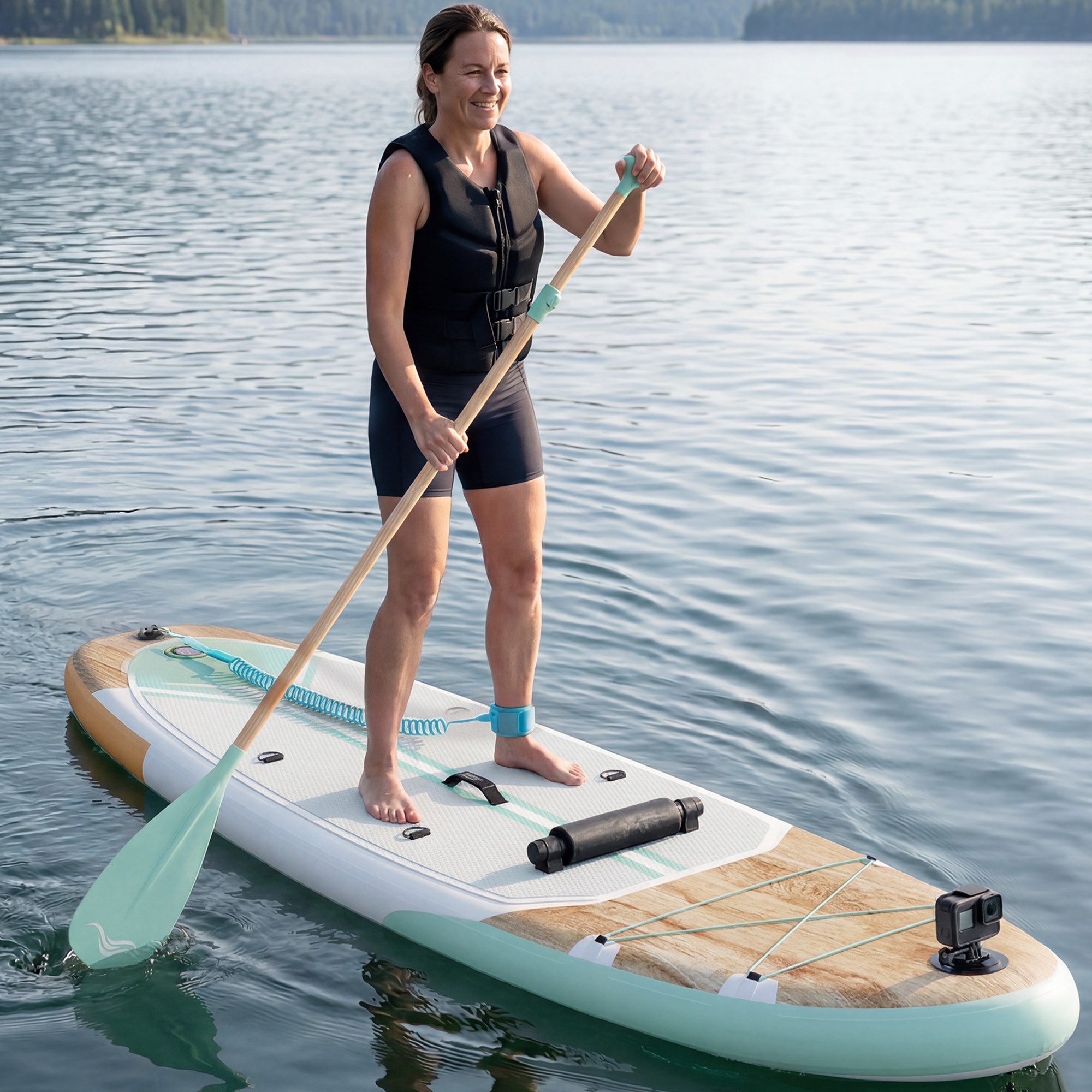 HOMALL Inflatable SUP-Board Aufblasbares SUP-Board Komplettset 320 cm Stand Up Paddle Board