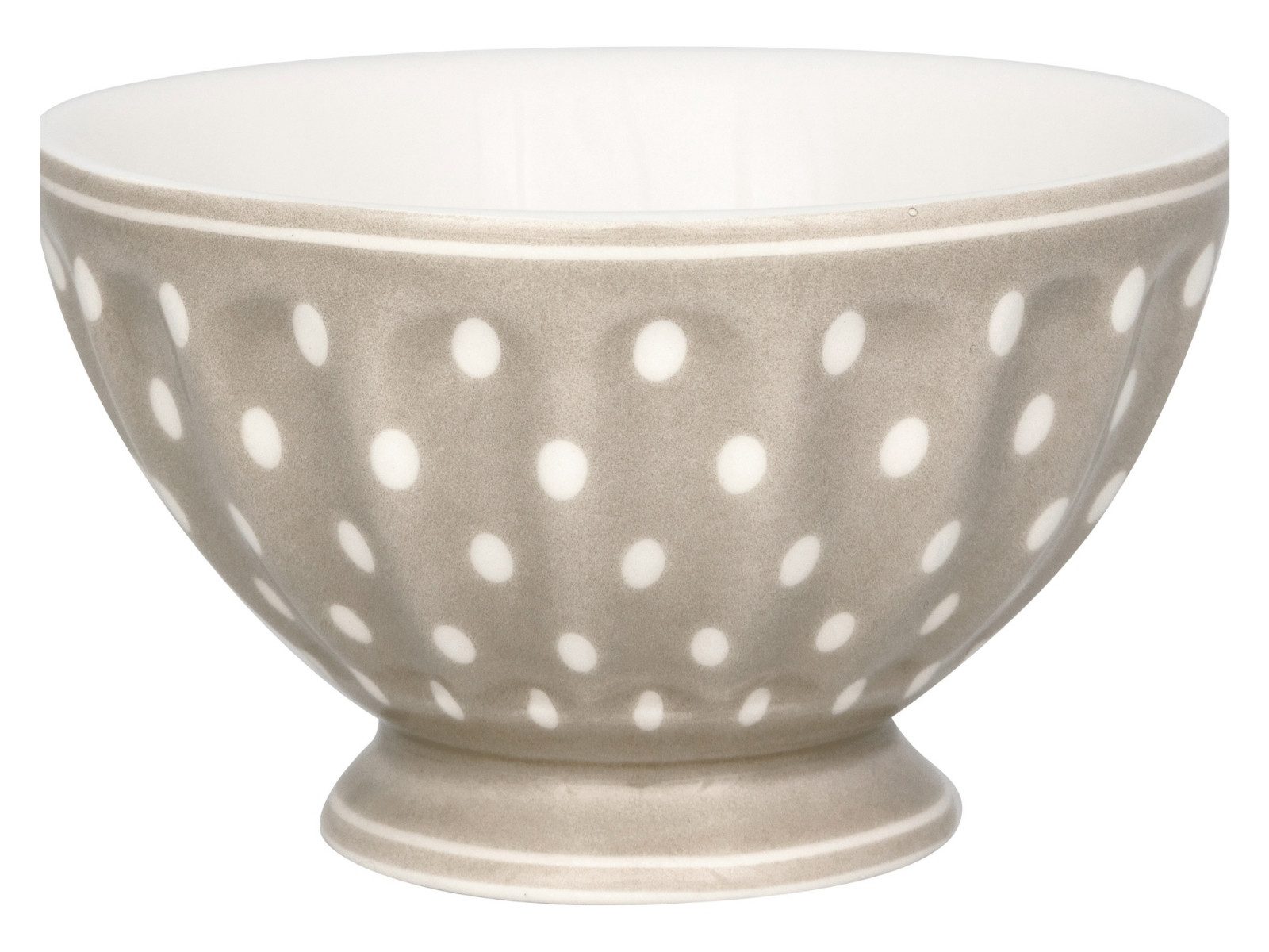 Greengate Dessertschale Dotty French Bowl medium beige 10cm, Steingut, (Dessertschalen)