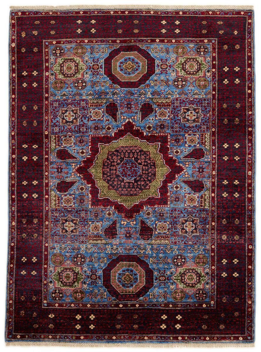 Orientteppich Mamluk 133x181 Handgeknüpfter Orientteppich, Nain Trading, rechteckig, Höhe: 6 mm