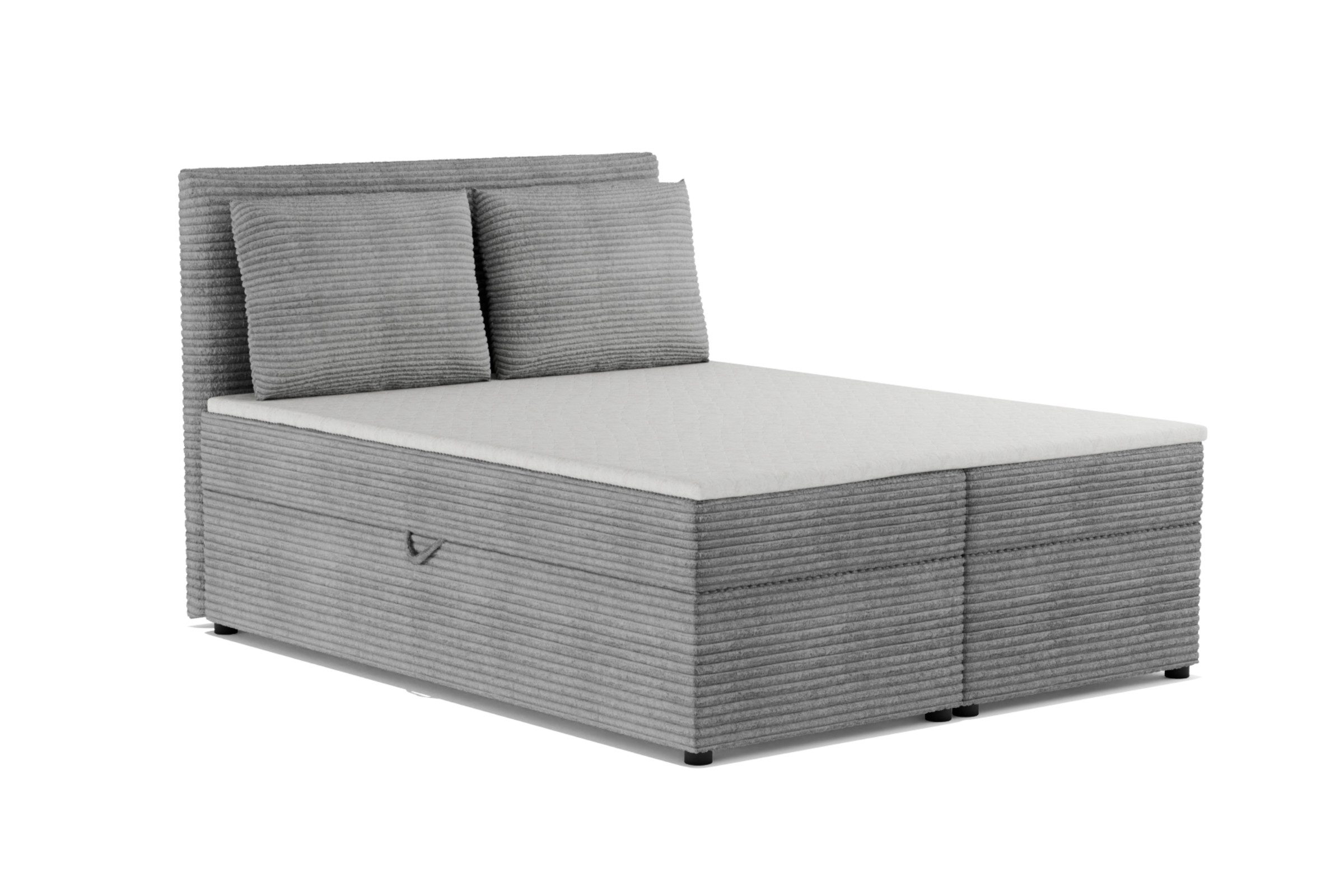 Deine Möbel 24 Boxspringbett TAMI Boxbett Polsterbett Komplettbett Bonellfederkernmatratzen H3 (Taschenfederkernmatratzen 7 Zonen H4 optional Grau Hellgrau Schwarz Anthrazit Beige Creme Velour, 3-St., Ehebett Bett mit Topper und Bettkästen, Matratzen H3 / H4), mit Topper, mit Bettkästen, 120x200 140x200 160x200 180x200 200x200