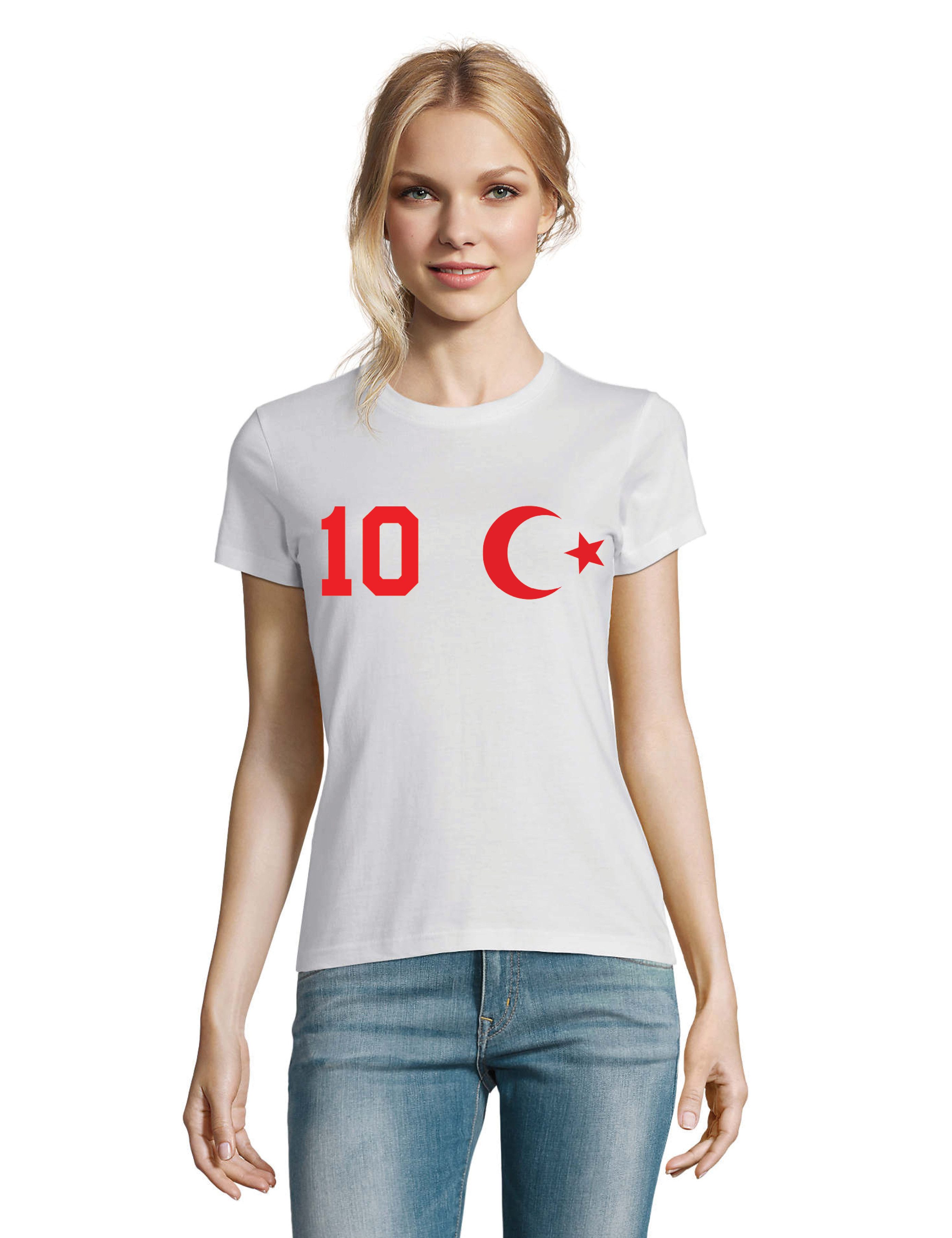 Youth Designz T-Shirt Türkei Damen T-Shirt im Fußball Trikot Look mit trendigem Motiv