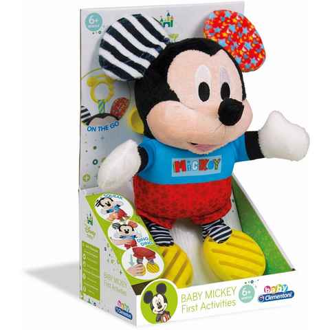 Clementoni® Plüschfigur Baby Clementoni, Disney Baby, Plüsch Mickey mit Beißring
