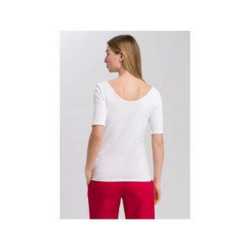 MARC AUREL T-Shirt weiß regular (1-tlg)