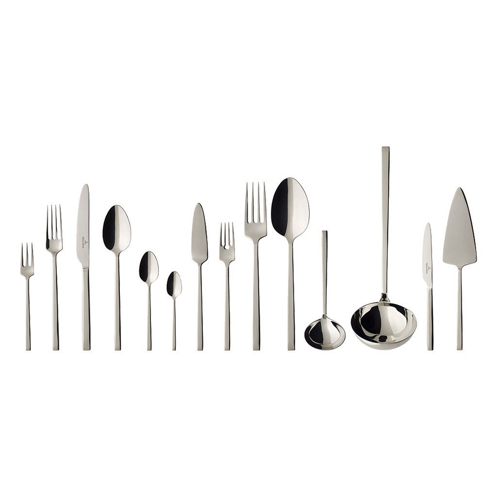 Villeroy & Boch Signature Besteck-Set La Classica Tafelbesteck 113-teilig (113-tlg), 12 Personen, Edelstahl, Edelstahl, 113 Stck, spülmaschinenfest, Made in Germany