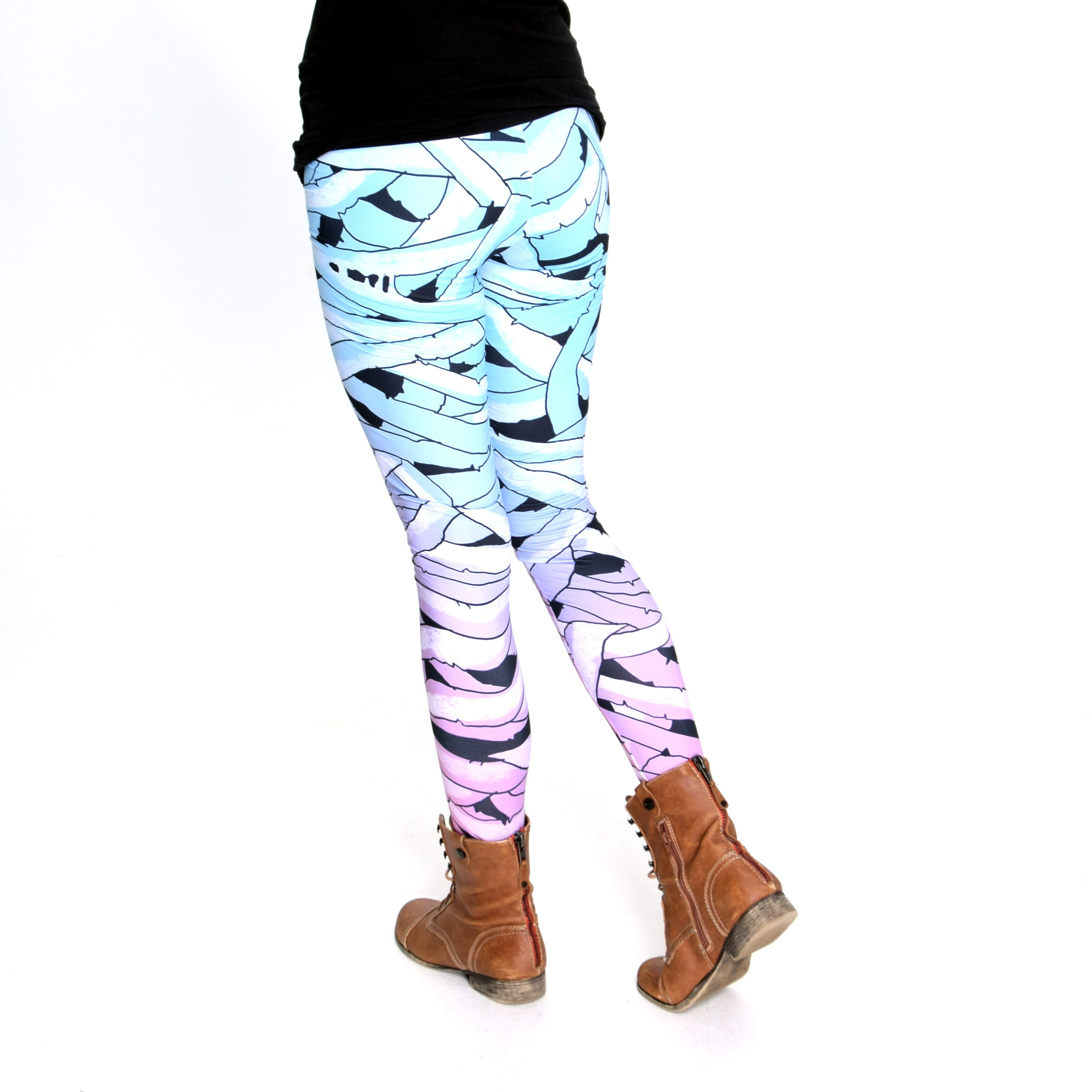 cosey Leggings Leggings Set Halloween M-L Zombie & Mumie (Leggings-Set, 2er-Set) Halloween-Leggings im Set - Zombie & Mumie