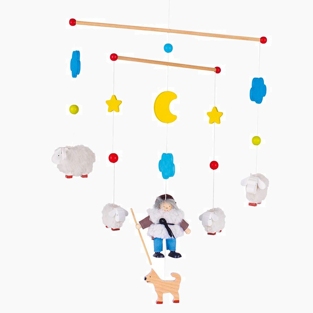 goki Mobile Mobile Schäfer und seine Schafherde, (spar packung, 1-tlg., packung), für eine entspannte Schlafumgebung