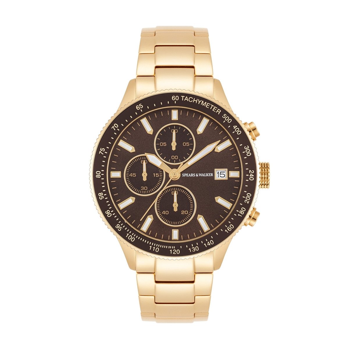 Spears & Walker Chronograph gelbgold