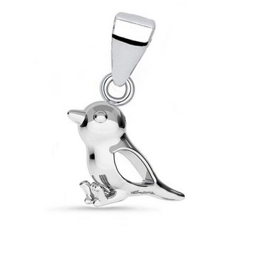 Goldene Hufeisen Kettenanhänger Spatz Anhänger für Halskette aus 925 Sterling Silber Kettenanhänger (1 Stück, inkl. Etui)