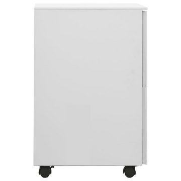 vidaXL Aktenschrank Aktenschrank mit Rollen Hellgrau 39x45x67 cm Stahl (1-St)