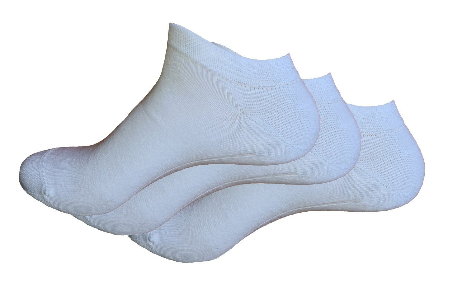 Wilox Kurzsocken Unisex Wilox Sneaker-Socke DAILY LIFE 3-er Pack (3-Paar) aus hautfreundlicher Baumwolle Weiß