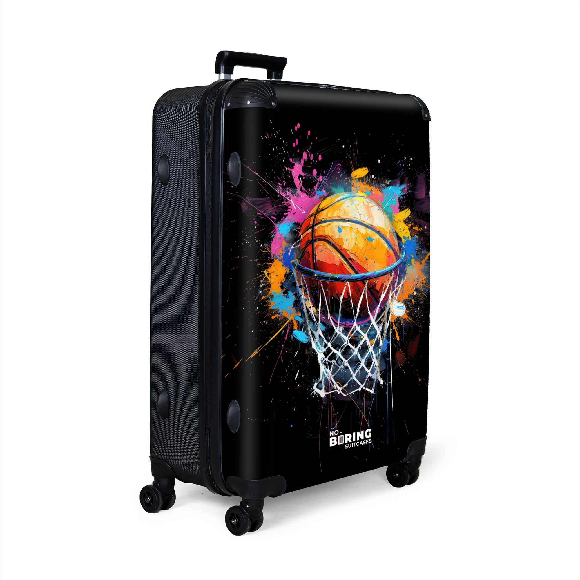 NoBoringSuitcases.com© Hartschalen-Trolley Basketball mit Graffiti 77 günstig online kaufen