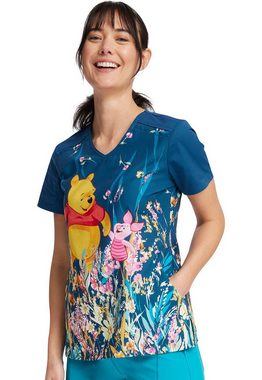 Cherokee Funktionsbluse Bunt bedruckter Damen Kasack "Winnie pooh mit Ferkel" Kasack mit Motiv