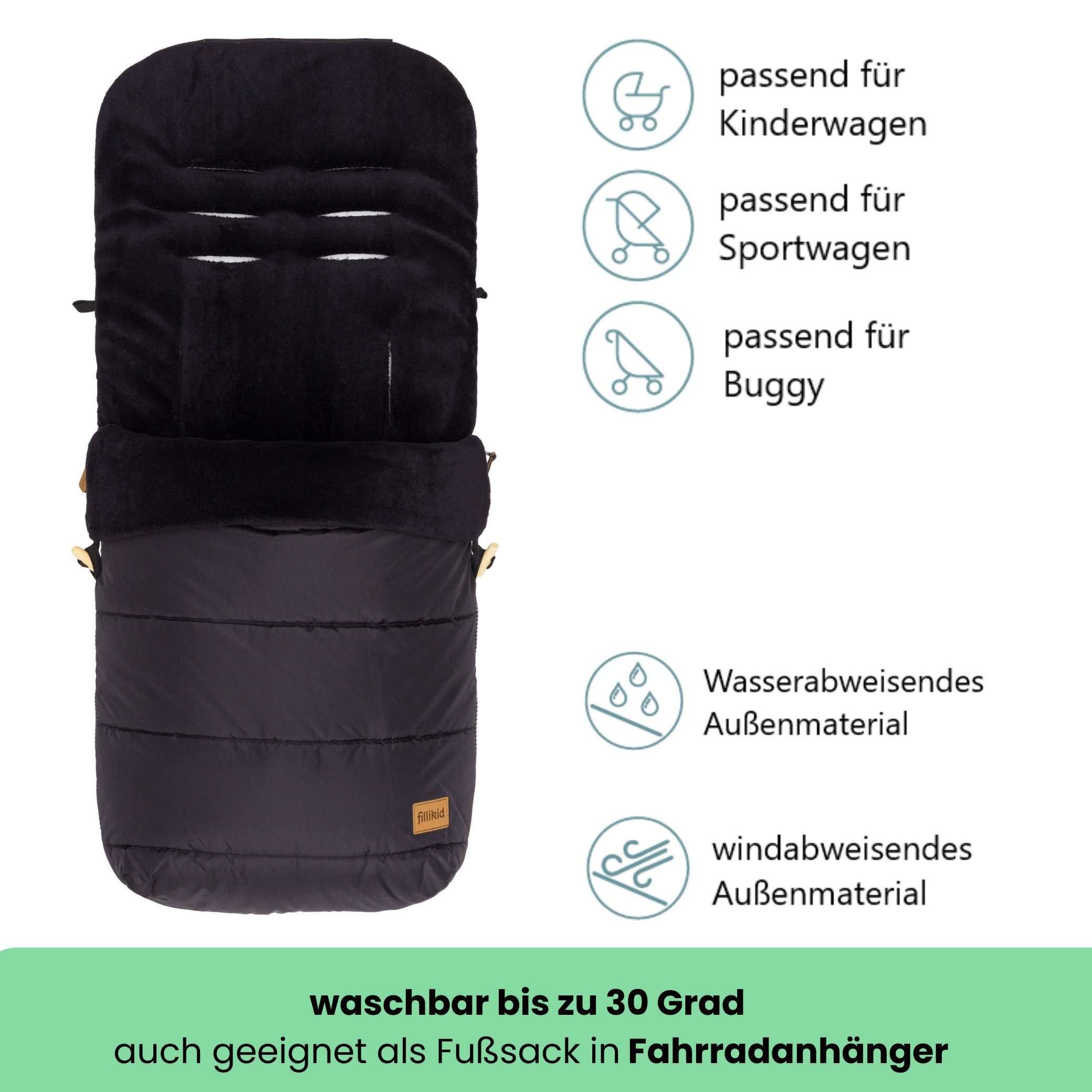 Fillikid Fußsack Winterfußsack Lanin Exklusiv