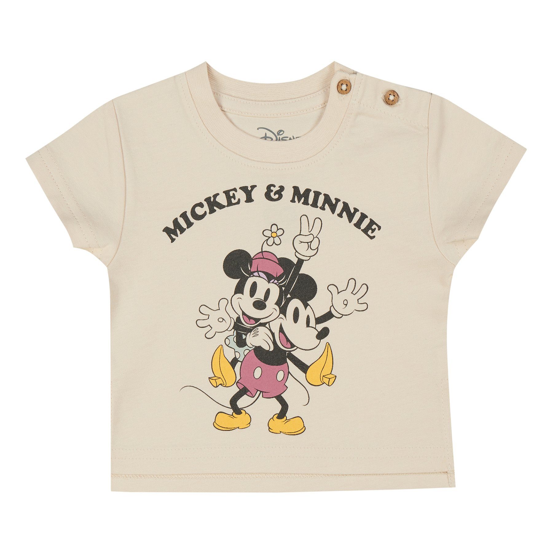 Bekleidung T-Shirts ONOMATO  T-Shirt Minnie und Mickey Mouse Mädchen T-Shirt kurzarm Cradle to Cradle Mini Maus