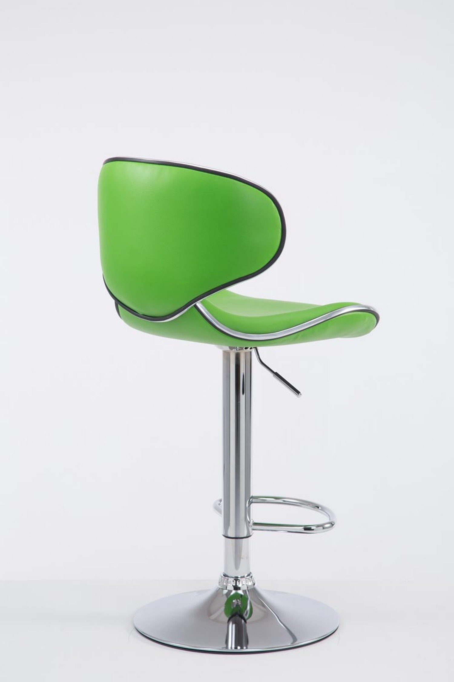 - Metall für Grün Gestell: & drehbar - Kunstleder chrom (mit hoher höhenverstellbar Theke Barhocker 360° - Las-Palmas Küche), - Hocker TPFLiving Rückenlehne Sitzfläche: