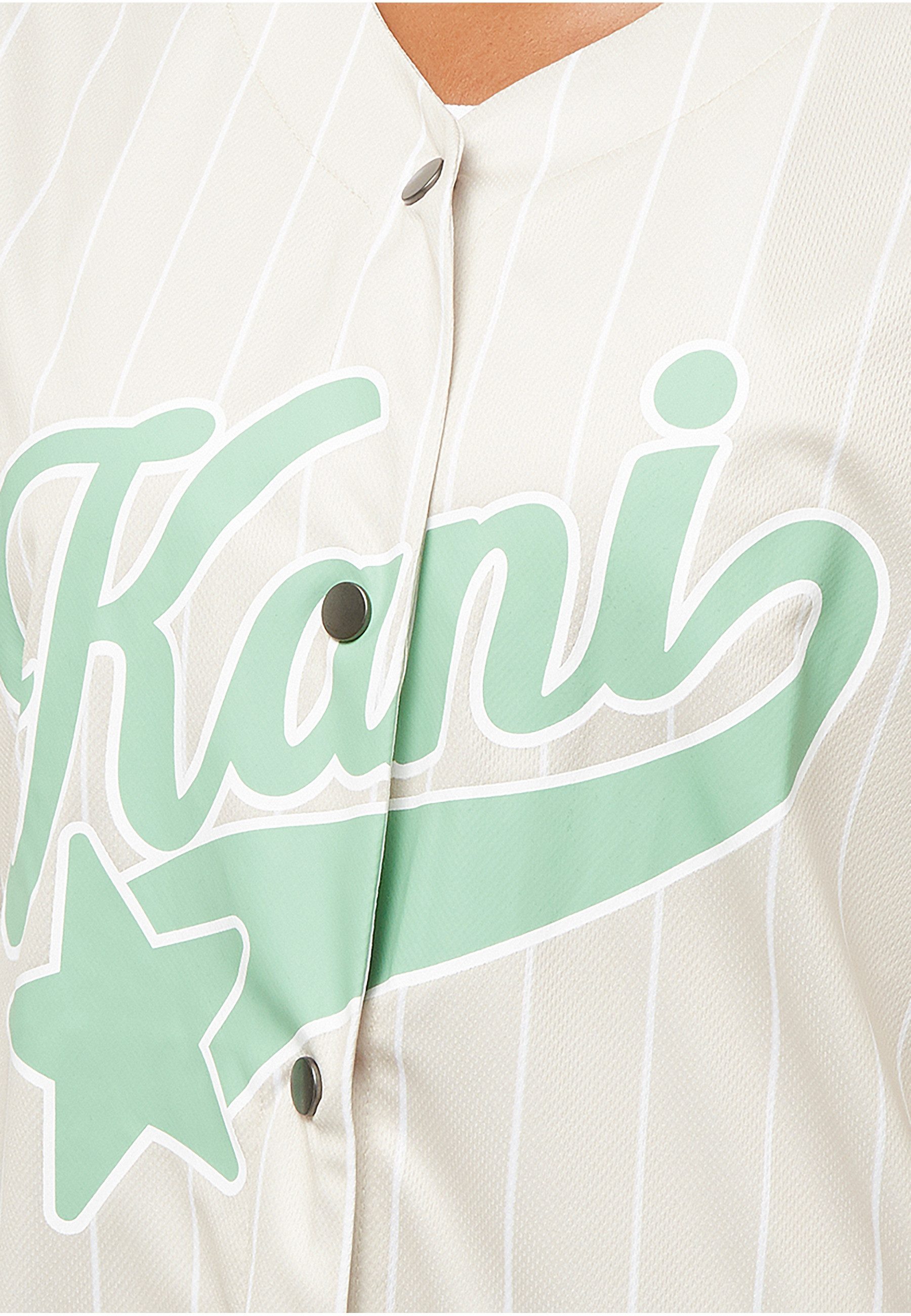 Karl Kani T-Shirt Karl Kani Woven Signature Pinstripe Baseballshirt (1-tlg)