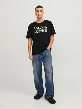 Jack & Jones Rundhalsshirt JJEJEFF CORP LOGO TEE SS O-NECK SN