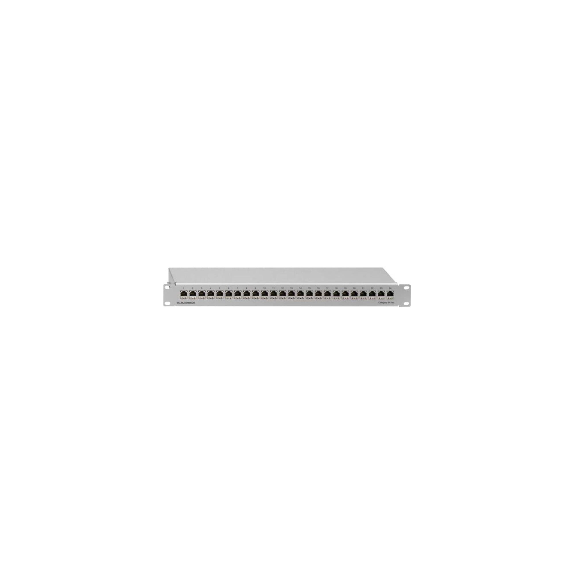 Rutenbeck Rutenbeck Patchpanel Cat.6A 1HE 24xRJ45 PP-Cat.6A iso-24/1 Installationskabel
