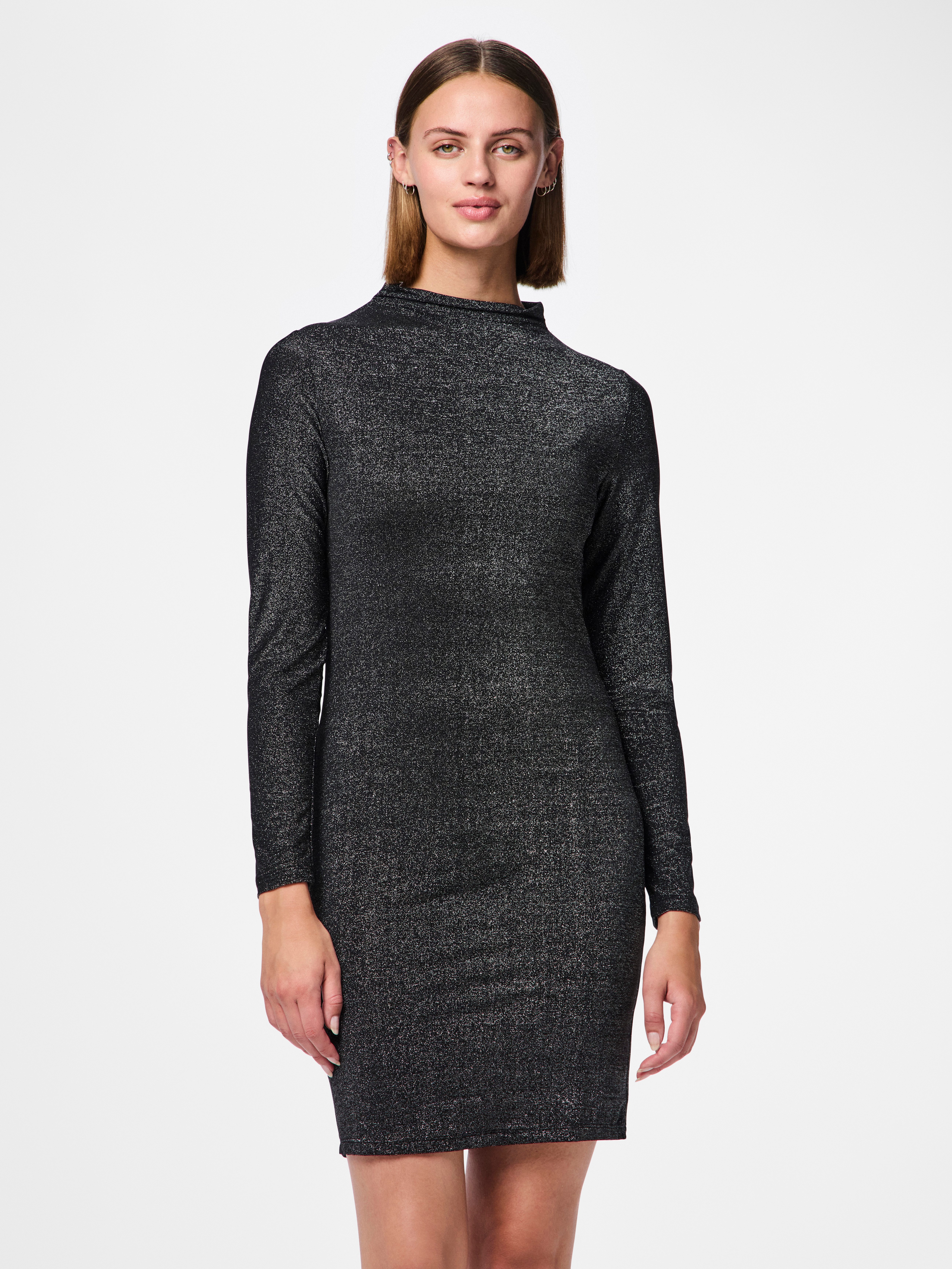 pieces Minikleid PCMONICA LS GLITTER DRESS günstig online kaufen