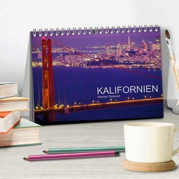 CALVENDO Wandkalender KALIFORNIEN (Tischkalender 2024 DIN A5 quer), CALVENDO Monatskalender