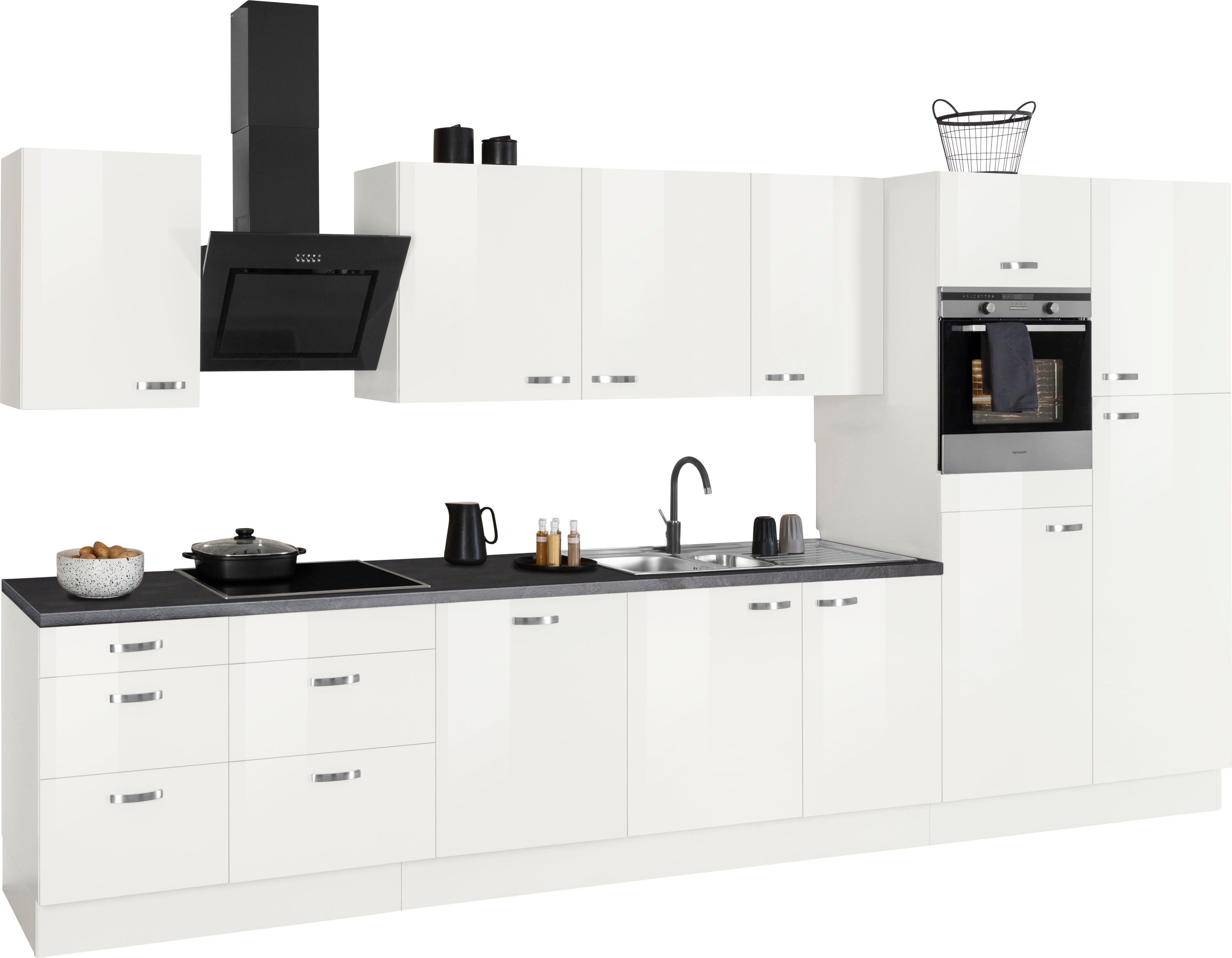OPTIFIT Küchenzeile Cara mit Hanseatic E-Geräten, Breite 400 cm, Induktions günstig online kaufen