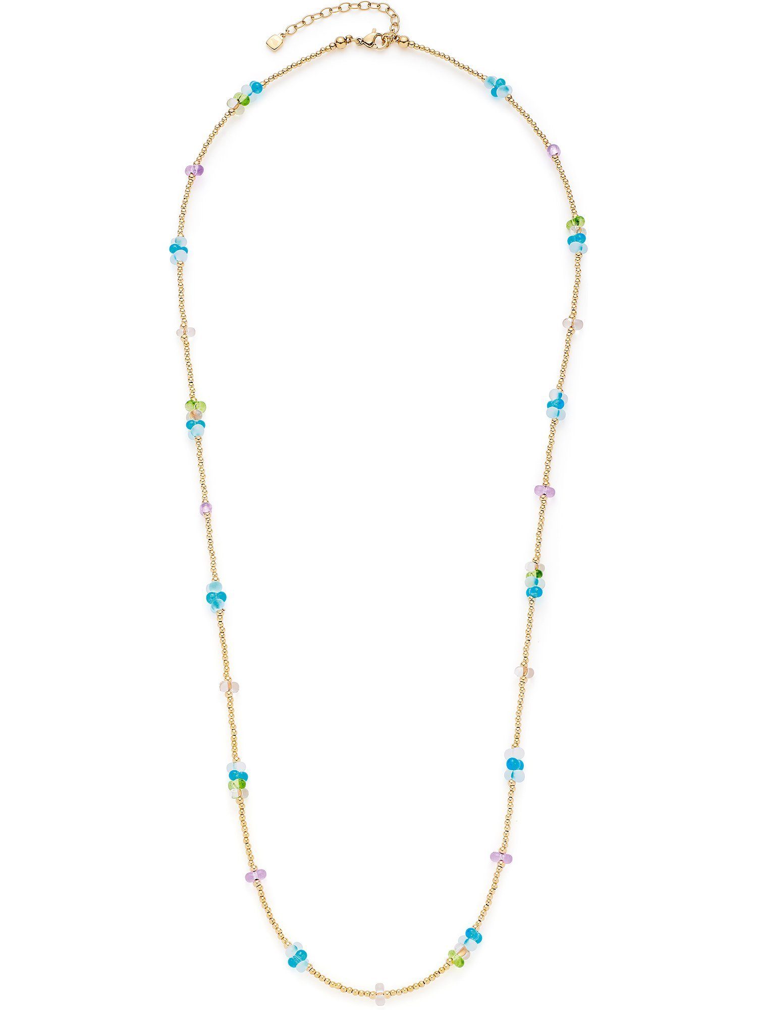 LEONARDO Edelstahlkette Leonardo Damen-Kette Edelstahl Glasstein