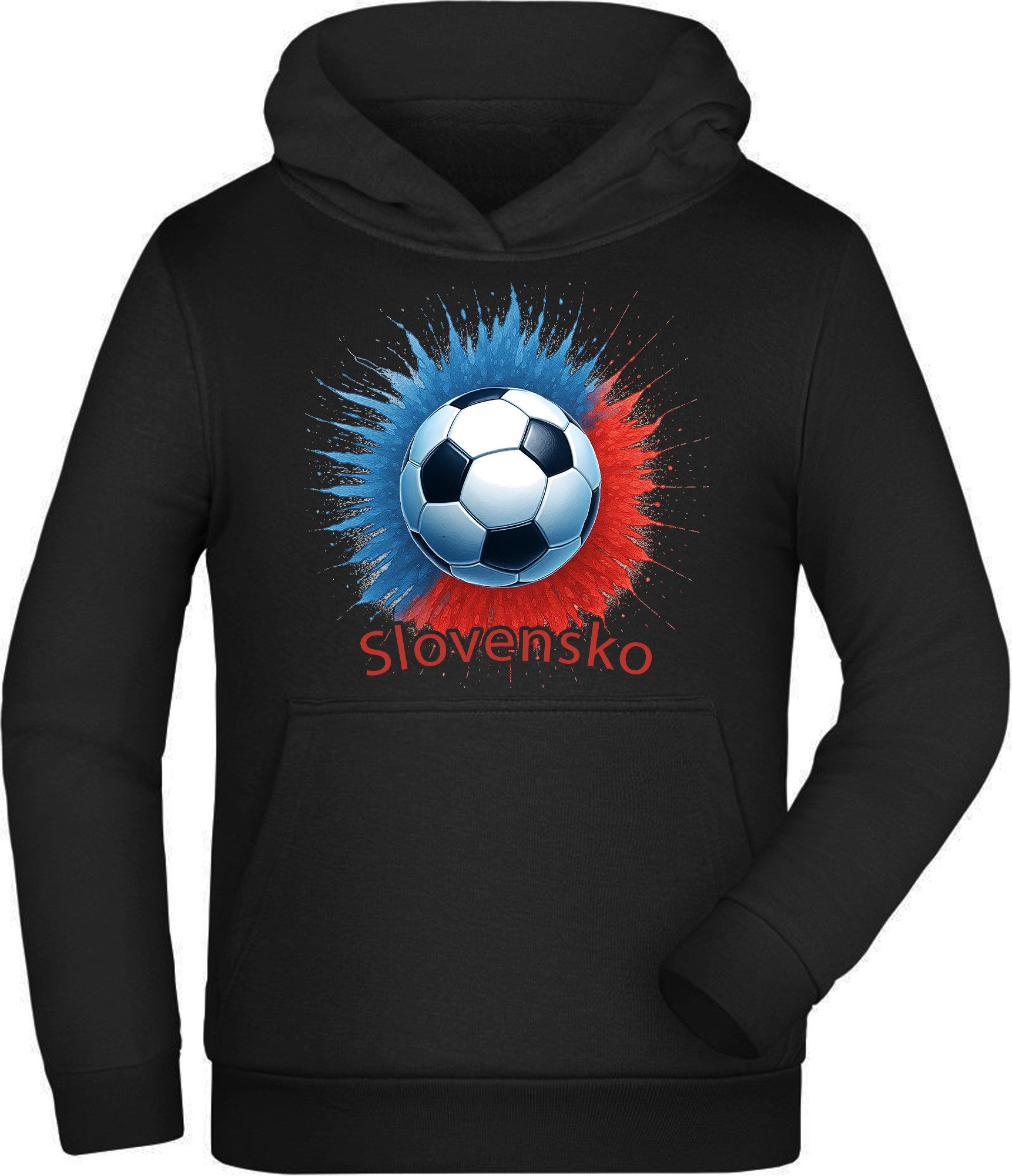 MyDesign24 Hoodie Kinder WM Hoodie Nationalmannschaft Fussball Kapuzensweater – Slowakei Fan Hoodie i687