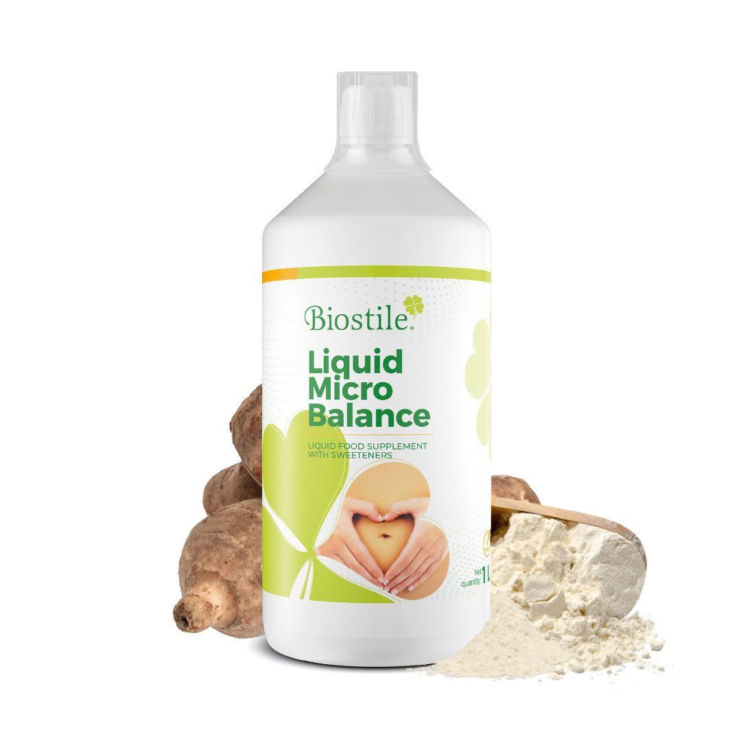 Biostile Präbiotikum mit Ballaststoffen für Darmflora und Verdauung, Saft, 300 g, Mit Inulin, Beta-Glukanen, 1 L