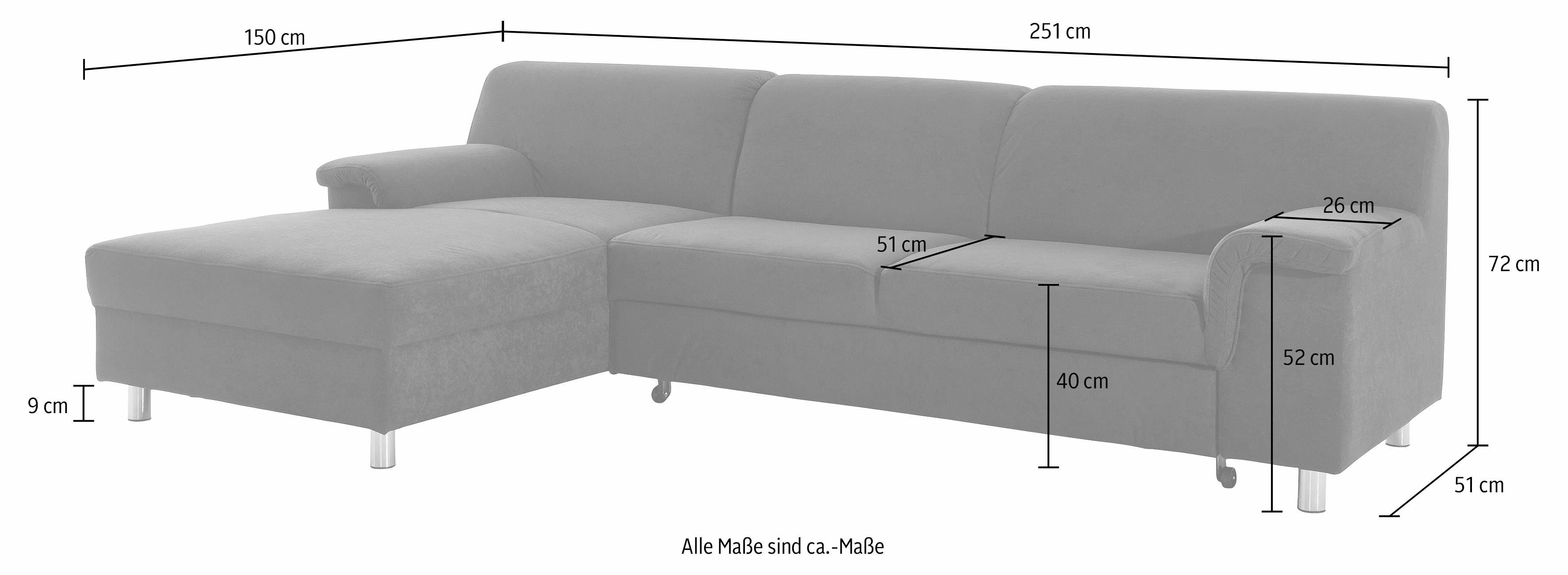 INOSIGN Ecksofa Jamie, modern und elegant, günstig online kaufen