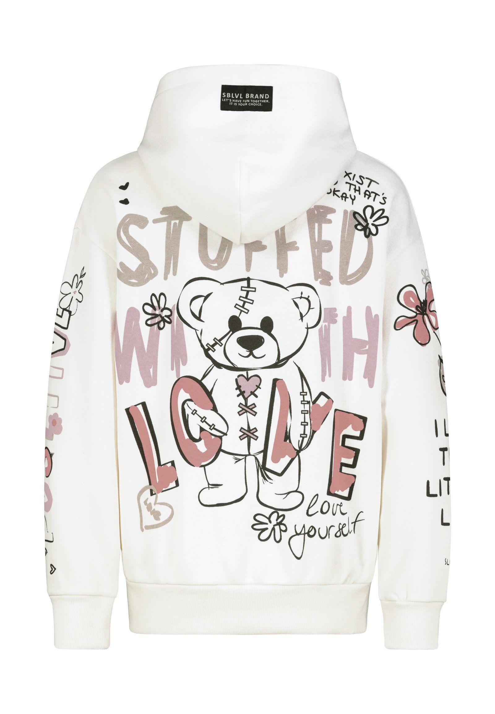 SUBLEVEL Kapuzenpullover Damen Hoodie mit Alloverprint günstig online kaufen