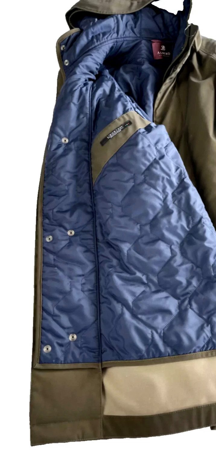 ALBERO ITALY Parka Mantel Jacke Made in Italy 2-in-1 Winddicht, wasserabweisend & atmungsaktiv.