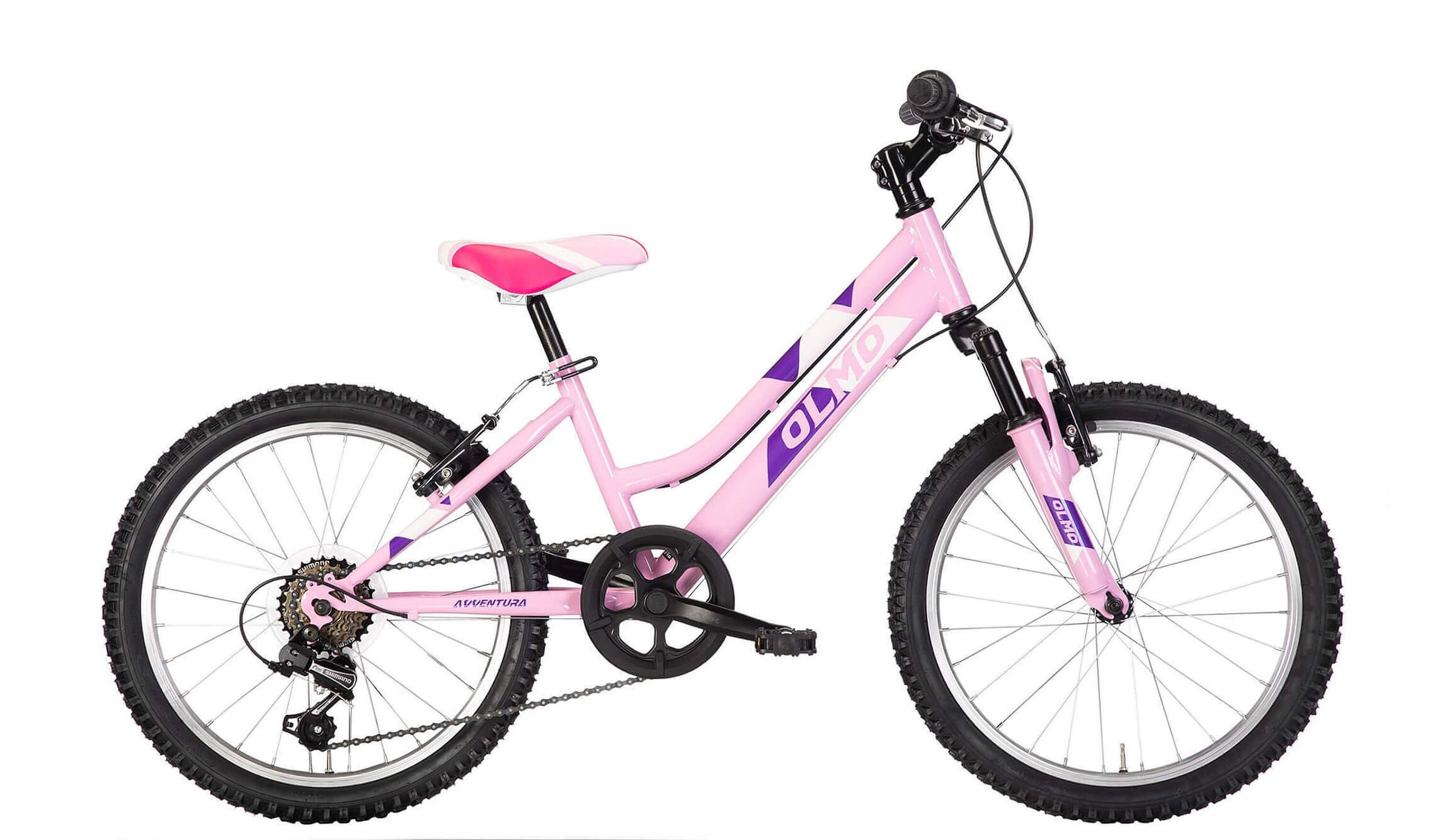 OLMO Jugendfahrrad, 6 Gang Shimano TY21 Schaltwerk, Kettenschaltung, Mountainbike 20 Zoll AVVENTURA