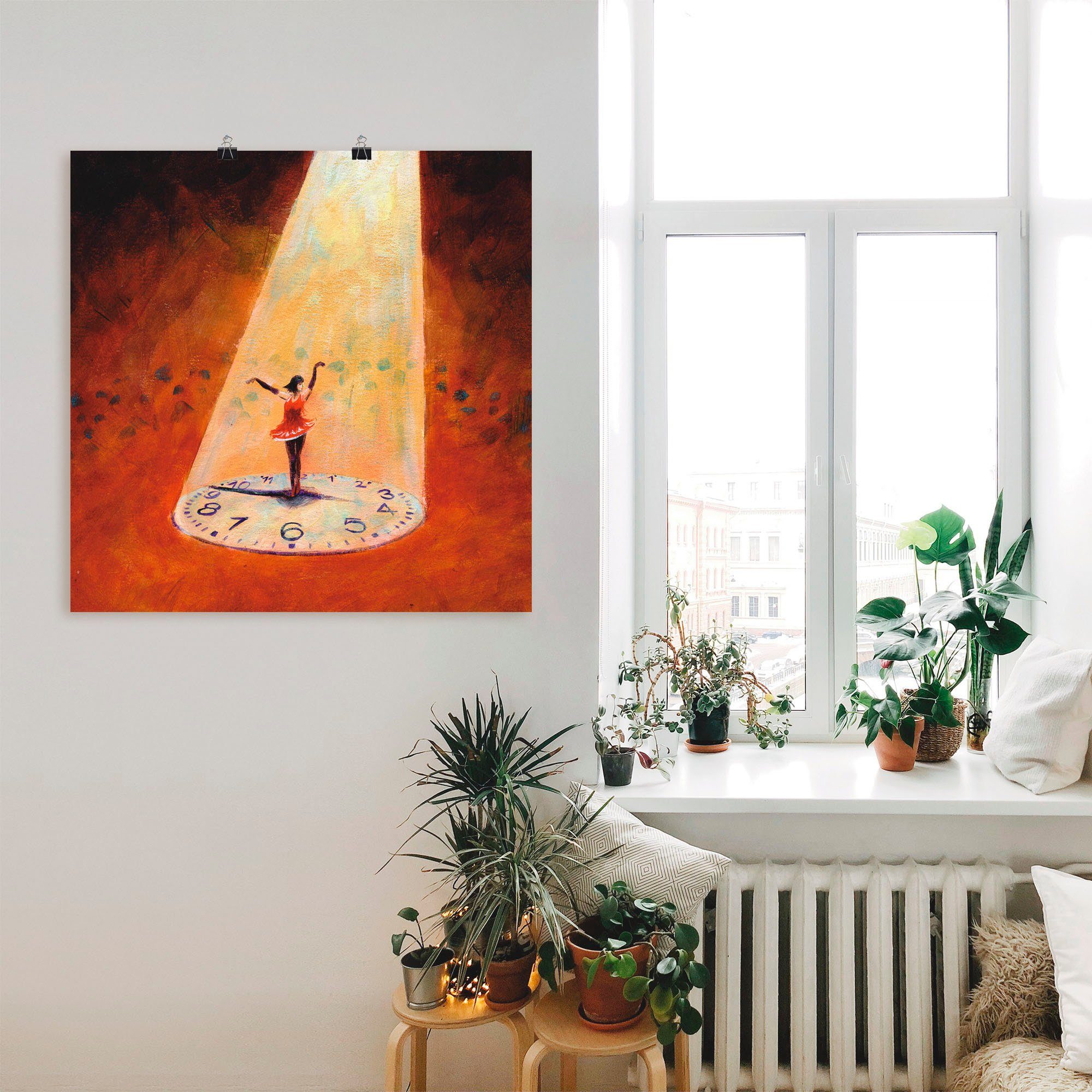 Artland Wandbild Im Jetzt sein, Frau (1 St), als Leinwandbild, Poster in verschied. Größen