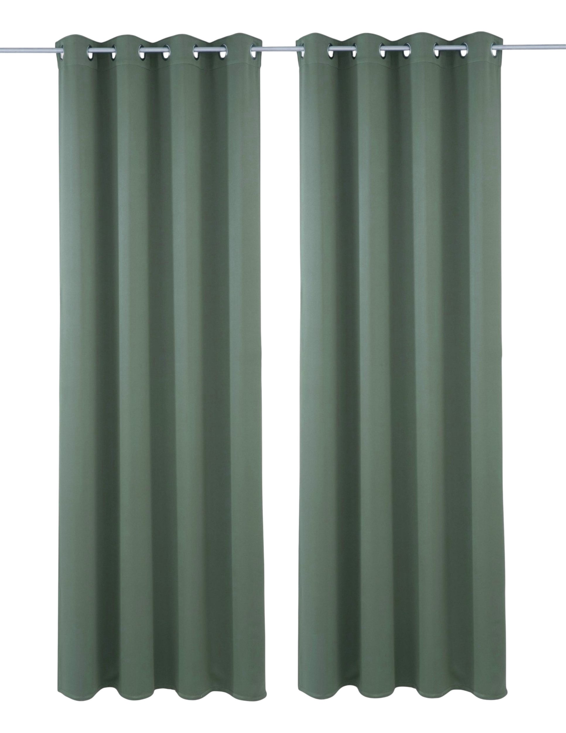 OTTO home Verdunkelungsvorhang Solana, Ösen, verdunkelnd, 2er Set, Topseller (2 St), Ösen, verdunkelnd, 2-er Set, Breite 140 cm, einfarbig