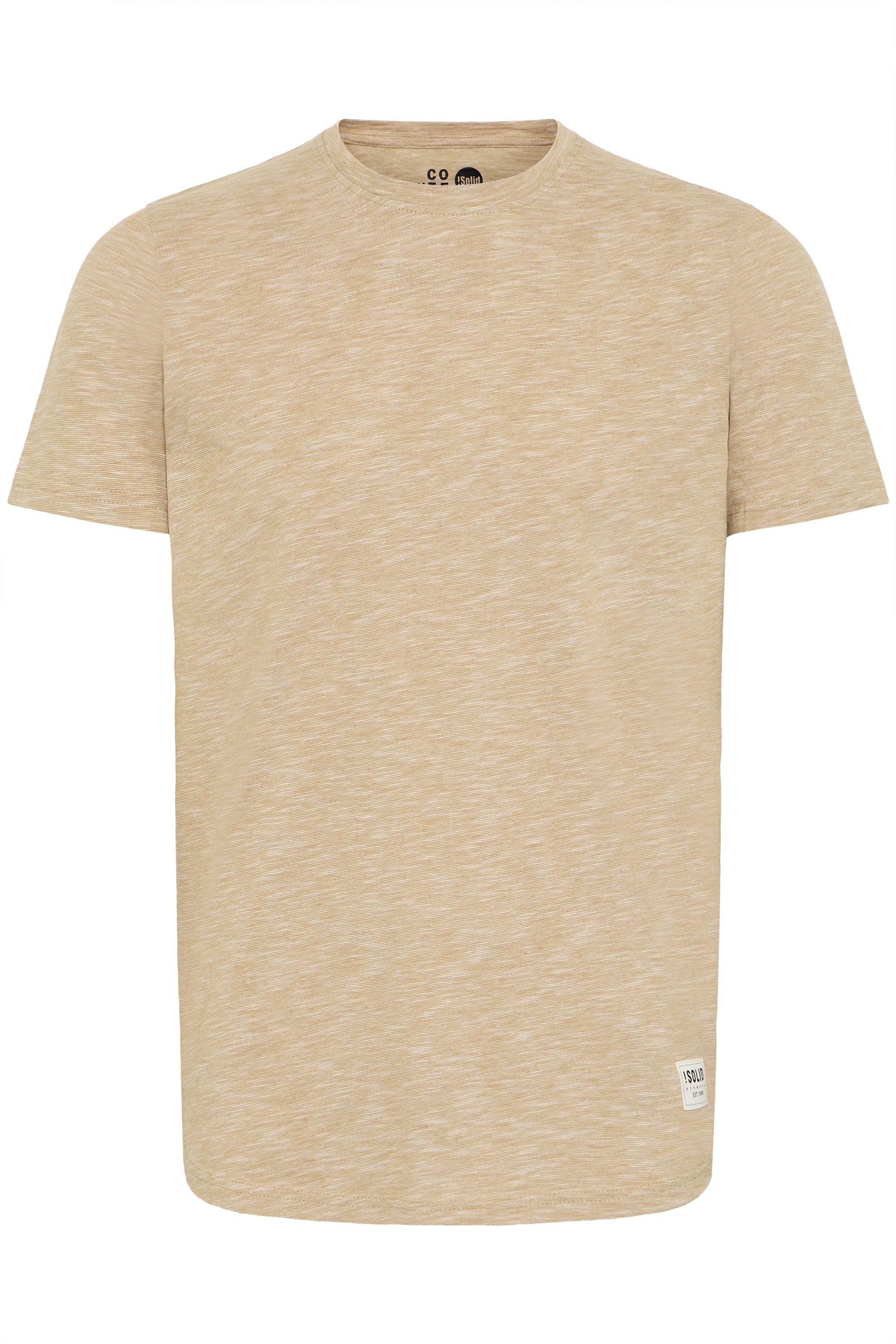 !Solid Rundhalsshirt SDFigos Kurzarmshirt mit Melierung günstig online kaufen