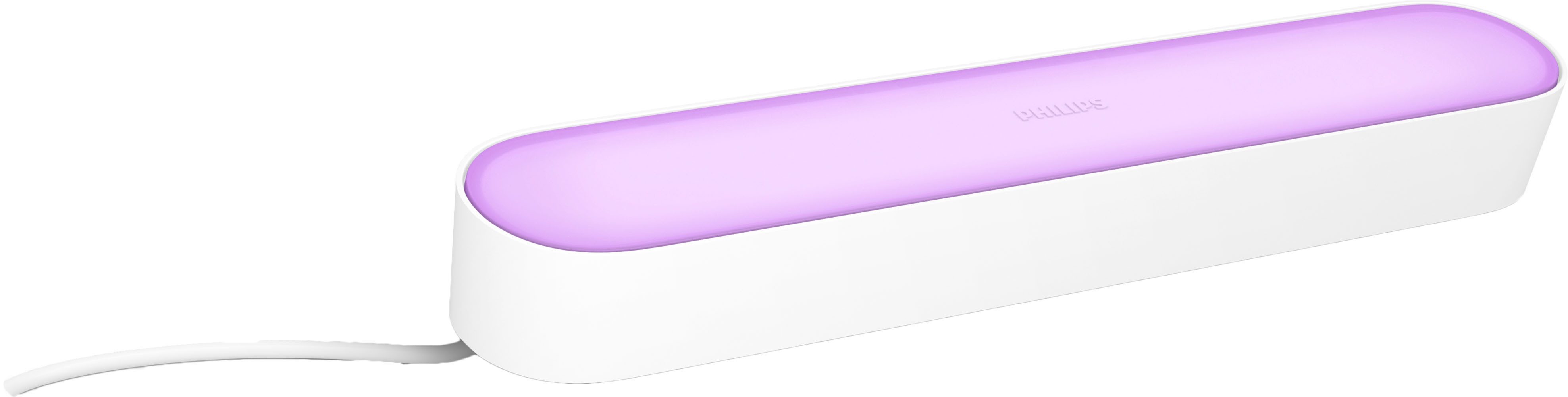 Philips Hue LED Lichtleiste White & Color Ambiance Play Lightbar Basis-Set mit Netzteil, Abschaltautomatik, Bluetooth, CCT - über Fernbedienung, Dimmfunktion, Einschlafhilfe, Farbsteuerung, Farbwechsel, Memory, nach Trennung vom Netz, Nachtlichtfunktion, RGB, Smart Home, Timerfunktion, Weckerfunktion, dimmbar über Fernbedienung, erweiterbar, mehrere Helligkeitsstufen, LED fest integriert, Farbwechsler, RGB, warmweiß - kaltweiß, Steuerbar per App und Stimme, Smart Home fähig, Farbfähig und Weißtöne