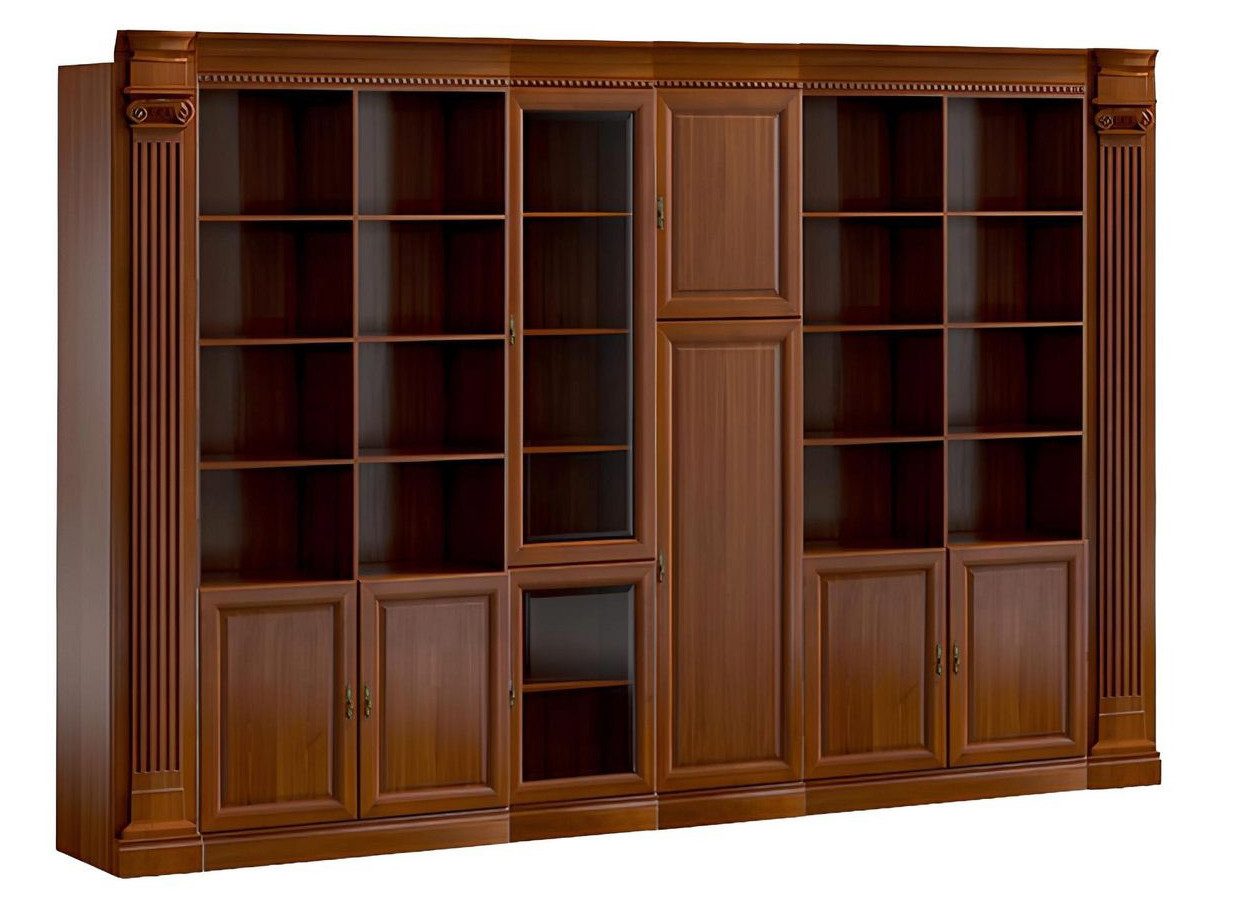 JVmoebel Aktenschrank Klassischer Büroschrank Massivholz Arbeitszimmer Möbel Stilvoller (Büroschrank) Made in Europa