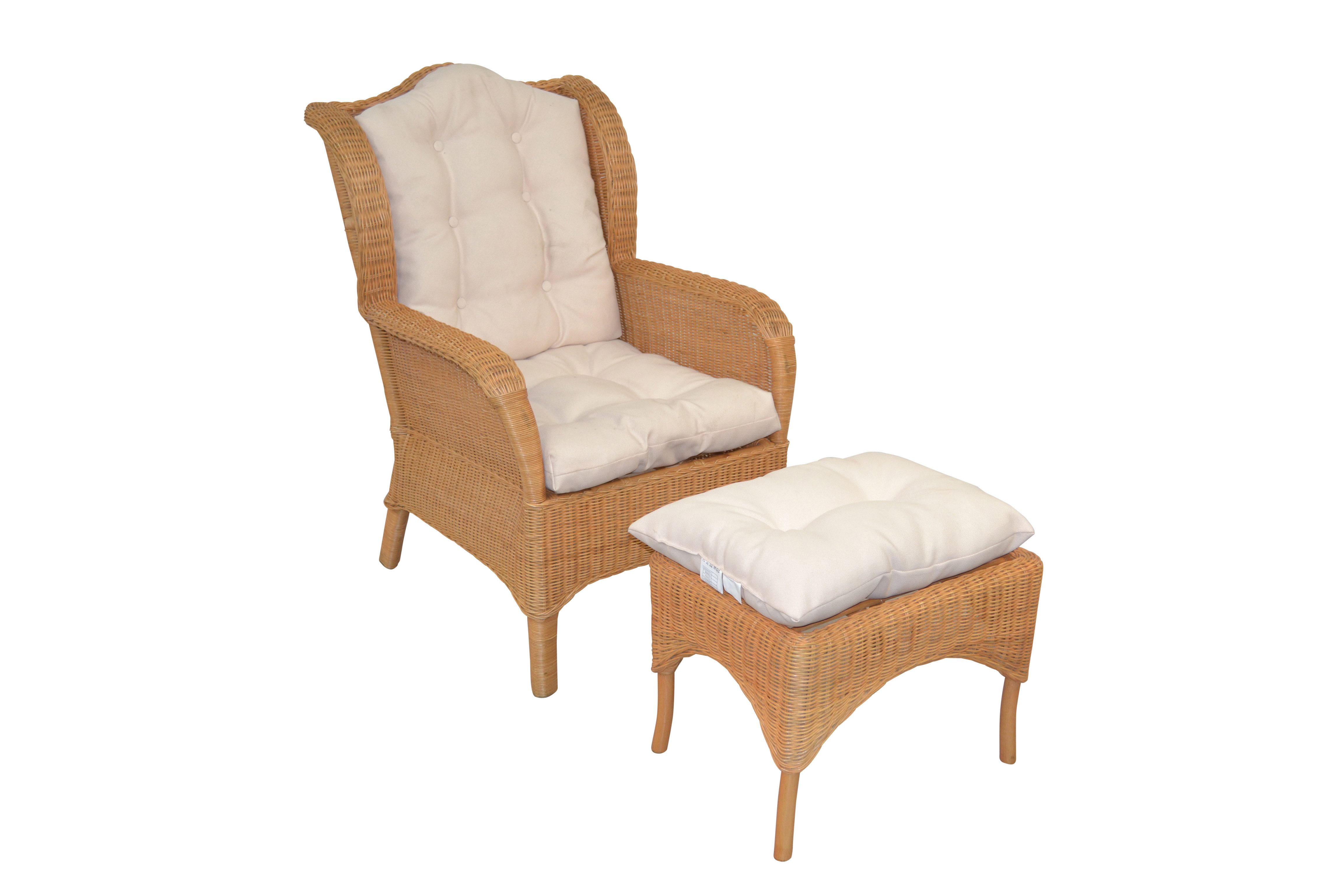 moebel-direkt-online Ohrensessel Samuel (Spar-Set, Sessel mit Hocker, inklu günstig online kaufen