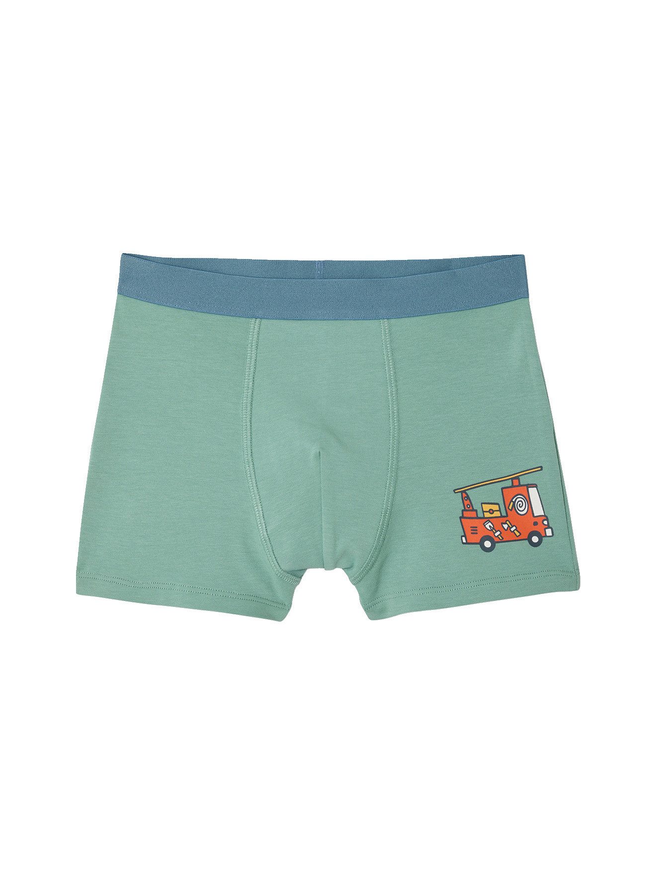 vertbaudet Boxershorts Boxershorts mit Auto- und Straßen-Motiven, Jungen 5er-Pack, Bio-Baumwolle – Bild 3 von 5