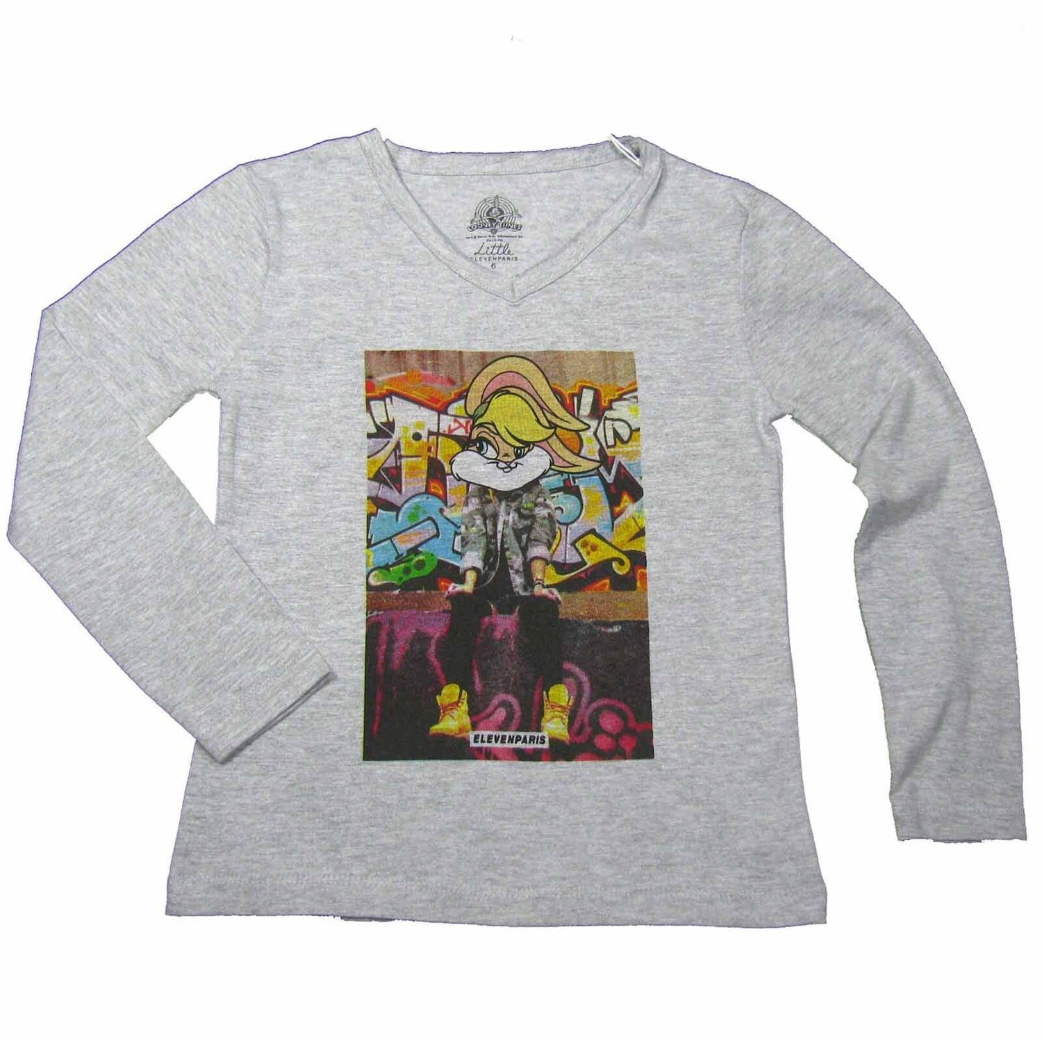 ELEVEN PARIS Langarmshirt LITTLE Eleven Paris Langarmshirt Lola Looney Tunes grey chine