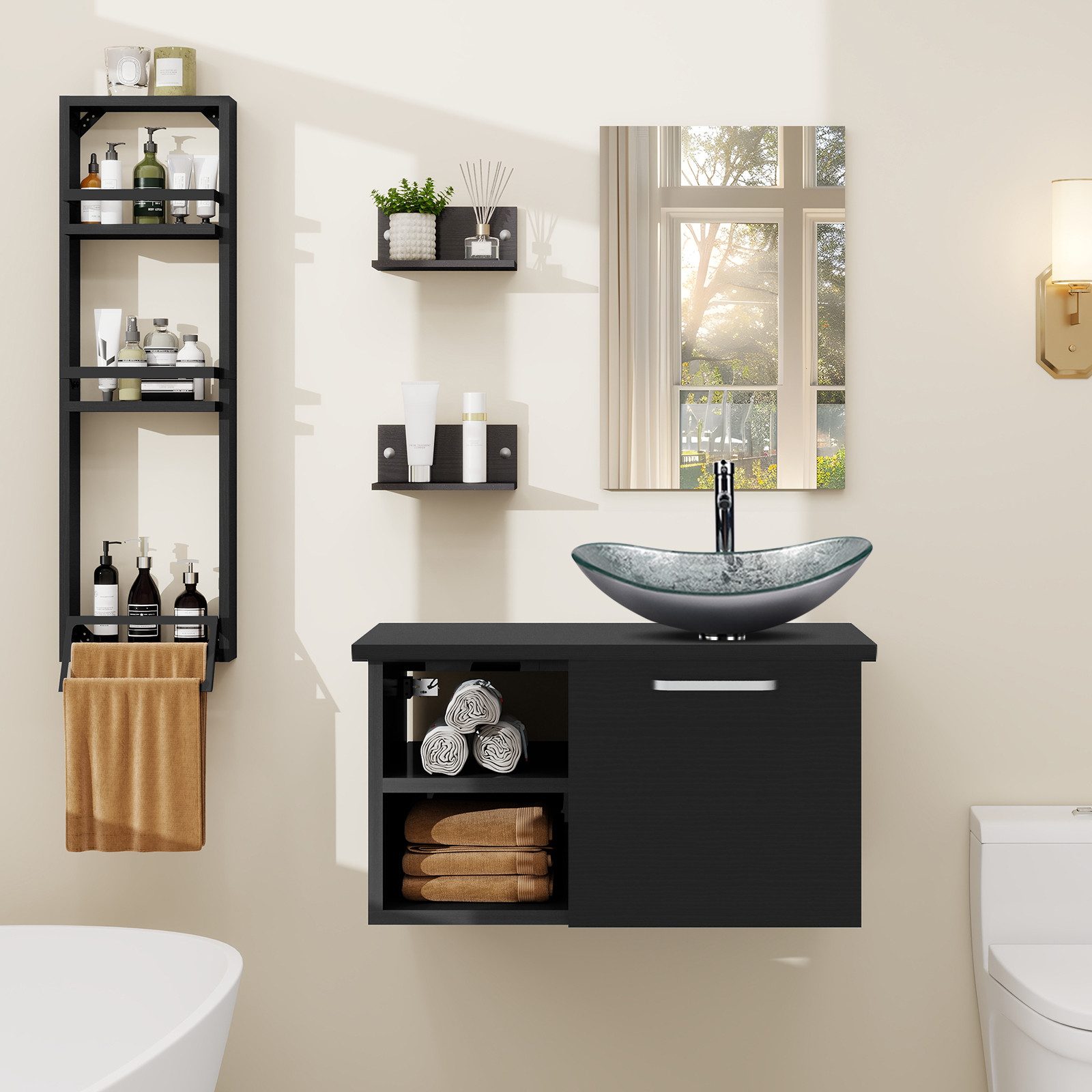 Puluomis Badmöbel-Set Puluomis Badmöbel Set mit günstig online kaufen