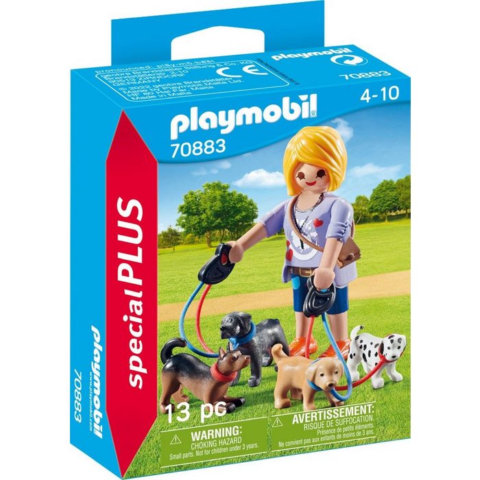 Playmobil® Konstruktions-Spielset Hundesitterin
