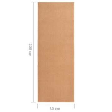 Teppich Teppichläufer BCF Beige 80x200 cm, vidaXL, Rechteckig